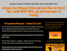 Tablet Screenshot of learnselfdefenseonline.com